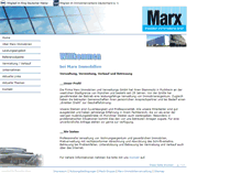 Tablet Screenshot of marx-immobilienverwaltung.de